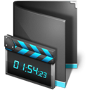 Movie Folder Black icon